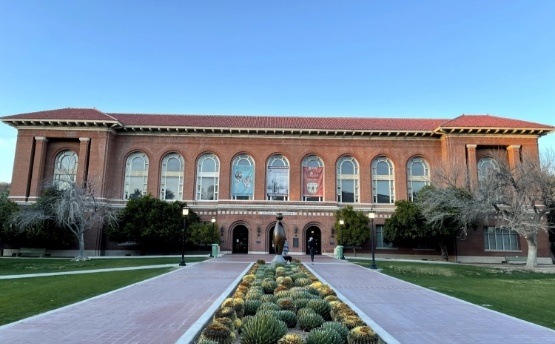 Outside view of dental school building