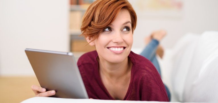 Woman with healthy smile