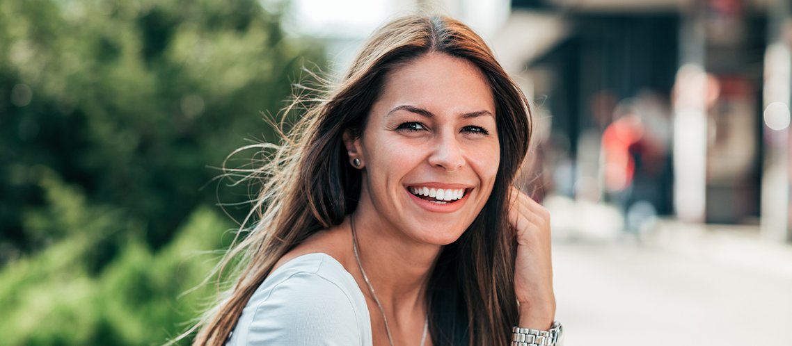 Young woman smiling